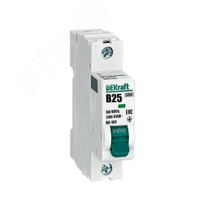 Изображение товара Выключатель автоматический ВА-103 1P 25А B 6кА новый (шт)