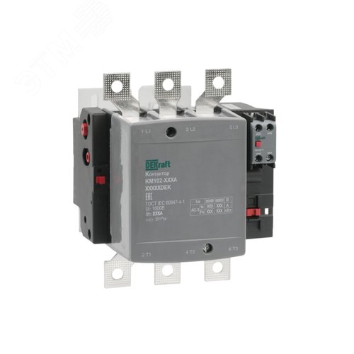Контактор 225А 110В АС АС3 АС4 1НО+1НЗ КМ-102 - фото 2