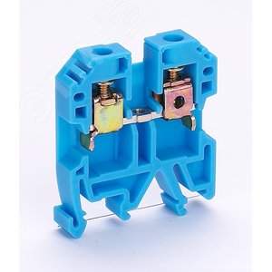 Зажим наборный 50А 6 мм.кв ЗН-101 синий - фото 1