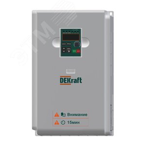 Изображение товара Преобразователь частоты DEKV060-11/15кВт 3 фазы 380В с торм. модулем (шт)