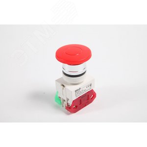 Кнопка красная с фиксацией AE-22 Гриб 220В ВK-22 1 1но+1нз (25038DEK)