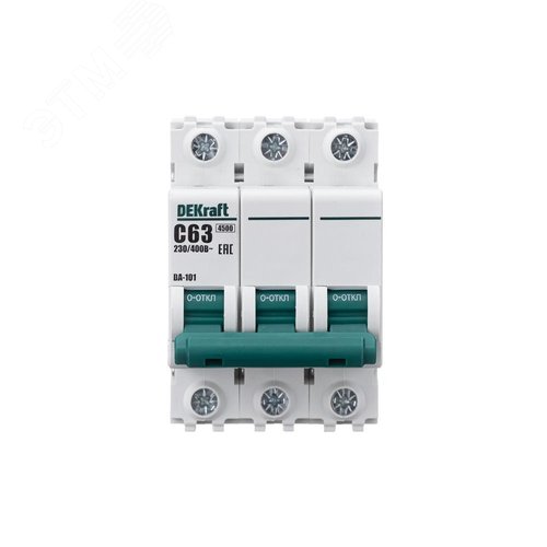 Выключатель автоматический ВА-101 3P 63А C 4.5кА - фото 2