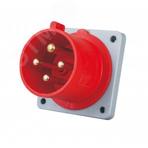 Изображение товара Вилка для скрытой проводки 3Р+РЕ 16А 380В IP44 ВЩ-103 (шт)