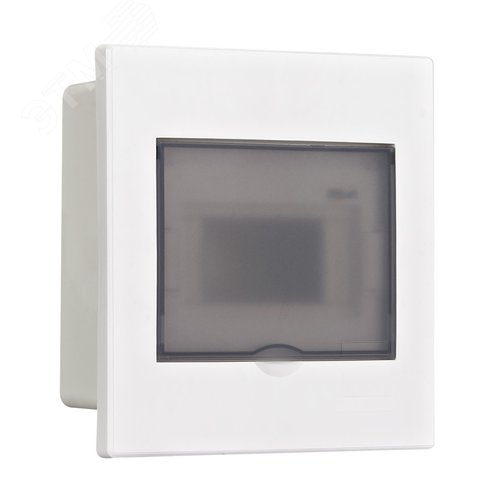 Корпус пластиковый навесной с прозрачной дверью 1 ряд 6 модулей IP41 ЩРН-П - фото 1