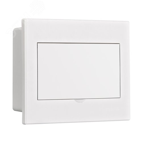 Корпус пластиковый встраиваемый с белой дверью 1 ряд 9 модулей IP41 ЩРВ-П - фото 1