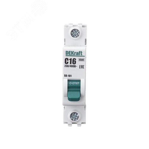 Выключатель автоматический ВА-101 1P 16А C 4.5кА - фото 3