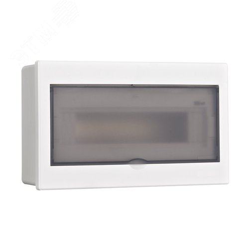 Корпус пластиковый встраиваемый с прозрачной дверью 1 ряд 13 модулей IP41 ЩРВ-П - фото 1