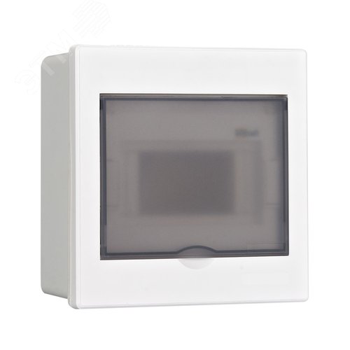 Корпус пластиковый встраиваемый с прозрачной дверью 1 ряд 6 модулей IP41 ЩРВ-П - фото 1