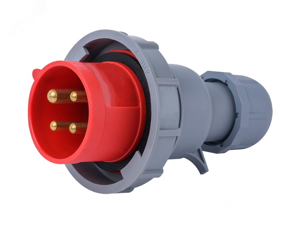 Изображение товара Вилка переносная 3Р+РЕ 32А 380В IP67 ВП-103 Dekraft