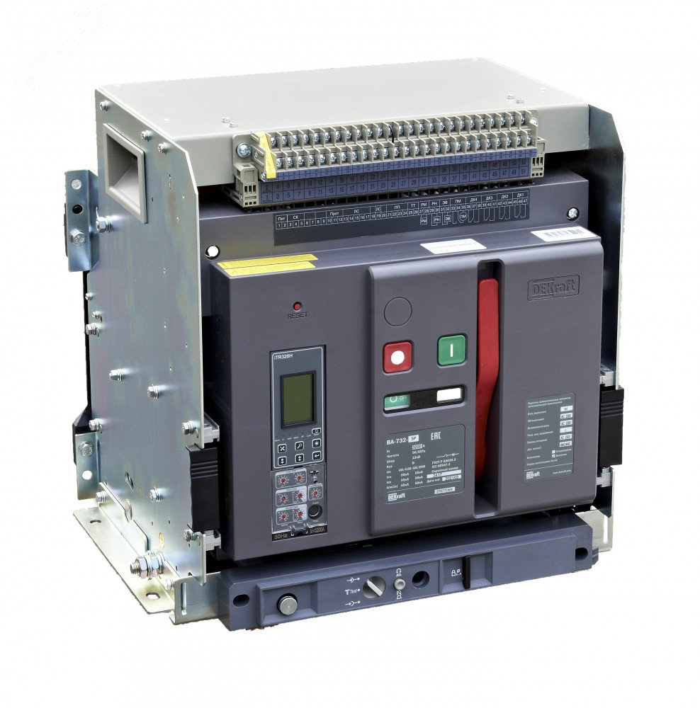 Изображение товара Автоматический воздушный выключатель ВА-732 3P 3200А со встроенным управлением