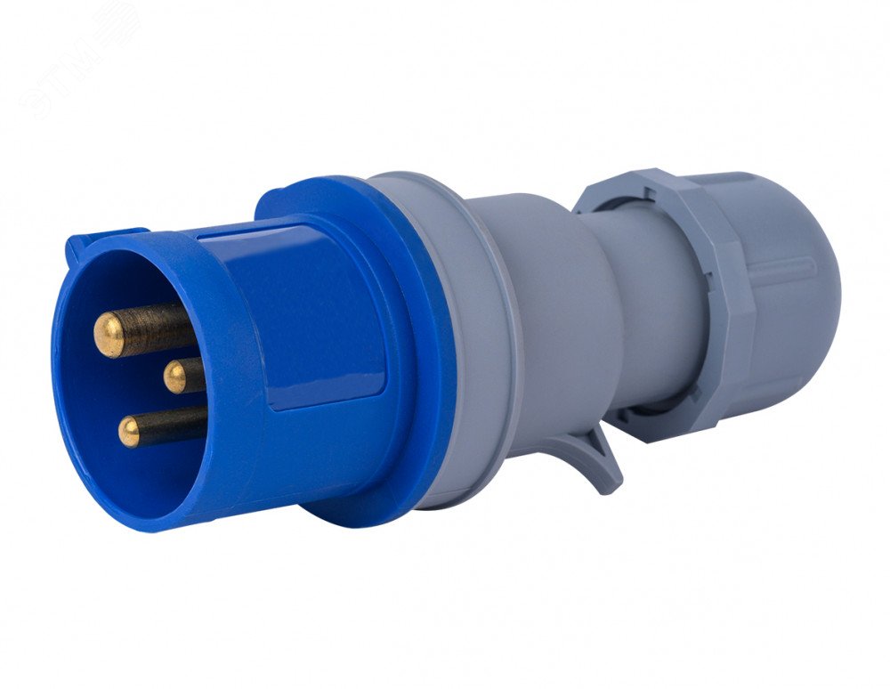 Изображение товара Вилка переносная 2Р+РЕ 16А 220В IP44 ВП-103 Dekraft