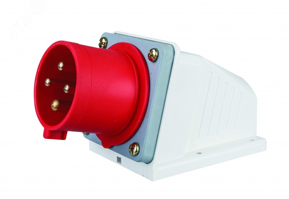 Изображение товара Стационарная вилка электроснабжения 32А IP44 DECraft ВС-103