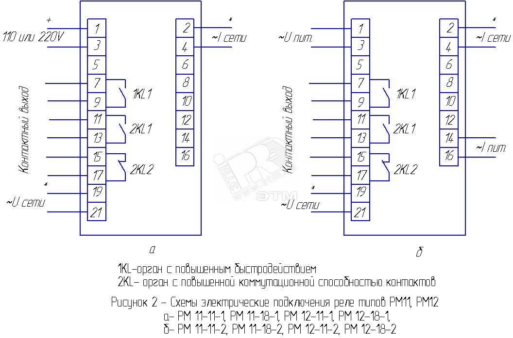 Реле мощности рм 12