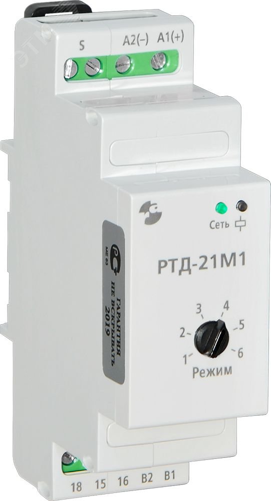 Реле тока РТД-21М1 AC/DC 24-220В 0,05/0,12/0,2А на DIN рейку артикул ...