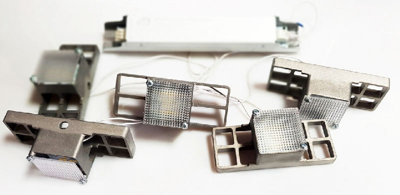 Светильник светодиодный ДВО-30Вт, IP20, 3100Лм, 4000К, Грильято, опал, яч.40х40,50х50мм Albatross