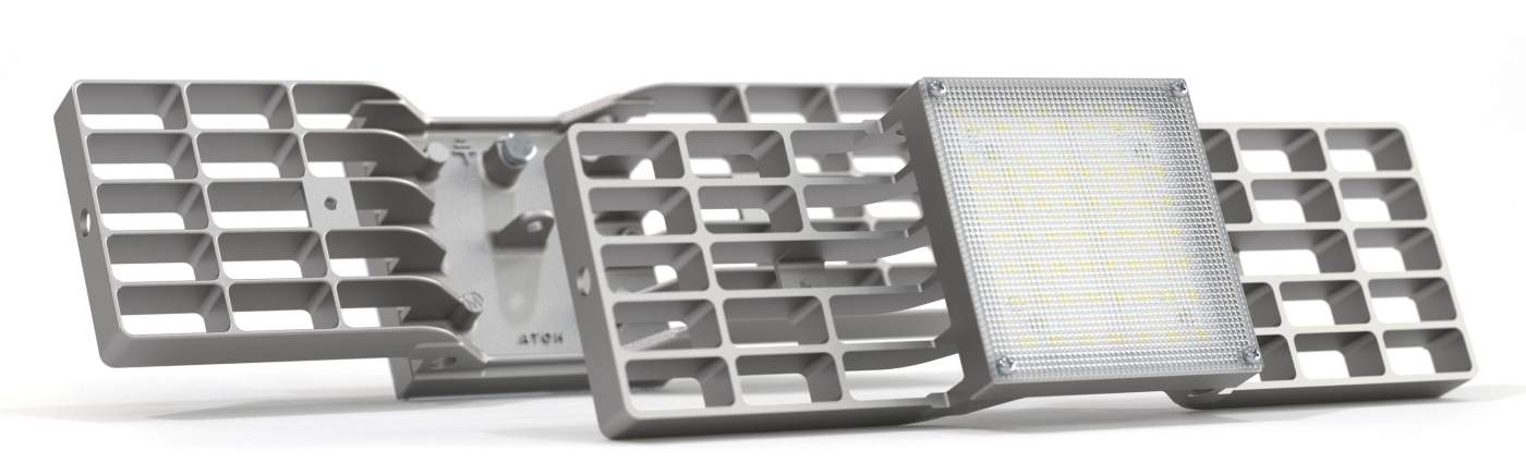 Светильник ДВО33Вт, IP20, 4000 Лм, 4000К, Грильято, призм, яч.10х10см Albatross