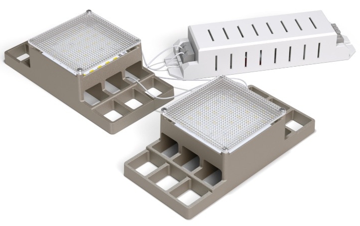 Светильник ДВО33Вт, IP20, 4100 Лм, 4000К, Грильято, призм, яч. 86х86 мм Albatross