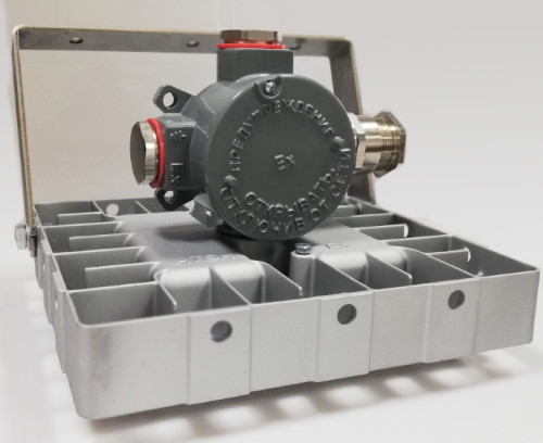 Светильник светодиодный ДСП-50Вт, IP67, 5000К, 7000Лм, взр 1ExsIIT6X, 120гр, скоба, Ех коробка х4 +2 загл., Arsenal-M