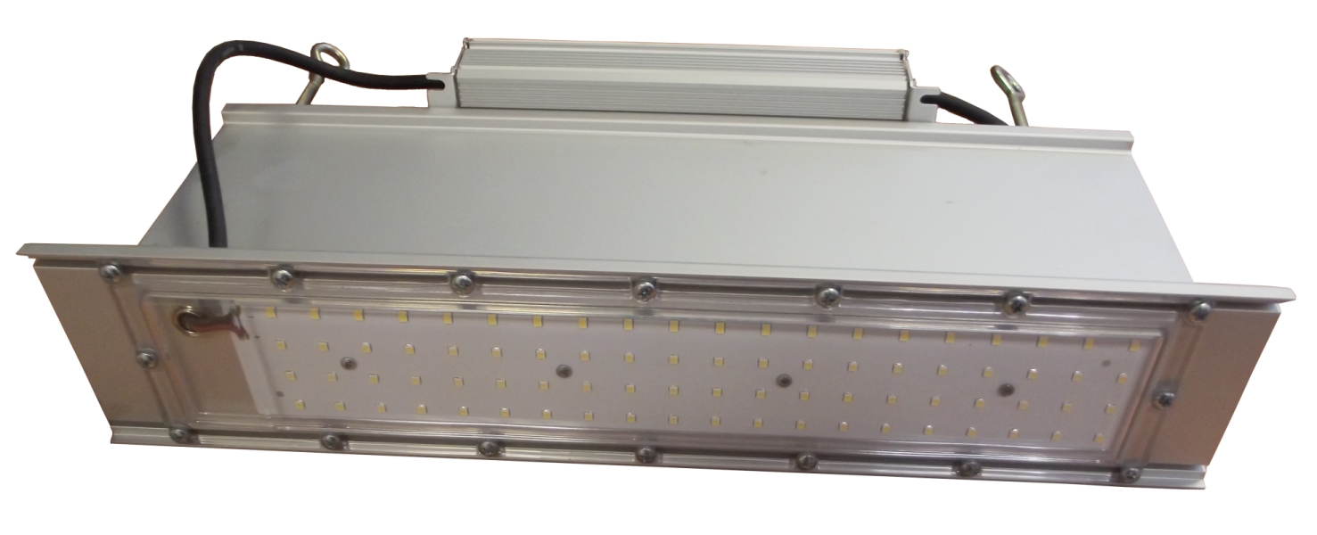 Светильник светодиодный ДСП-50Вт, белый (5000К), 6000 Лм, 120 град, IP65, КСС Д, 400х210х90мм Rail-02(Д)