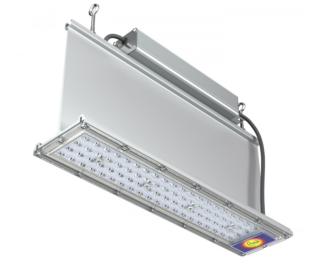 Светильник светодиодный ДСП-50Вт, белый (5000К), 6000 Лм, 120 град, IP65, КСС Ш, 400х210х90мм Rail-02(Ш)