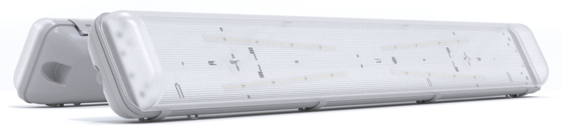 Светильник ДБП-38Вт, IP65, 5000К, 4750Лм, прозрачный рассеиватель, ССО-42/45