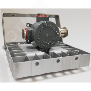 Светильник светодиодный ДСП-50Вт, IP67, 5000К, 7000Лм, взр 1ExsIIT6X, 120гр, скоба, Ех коробка х4 +2 загл., Arsenal-M - фото 1