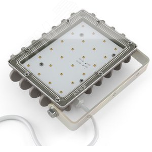 Светильник светодиодный ДО-25Вт IP67 5000K 3550Лм взр 1ExsIIT6GbX 120° (КСС Д) ~220В Farlight - фото 3