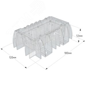 Светильник светодиодный ДБП-25Вт, IP65, 5000К, 2750 Лм, 120 град, 220 В, Tunnel - фото 2