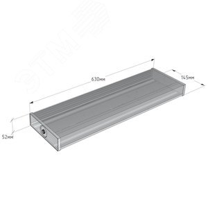 Светильник ДПО-25Вт, IP20, 5000К, 3000Лм, призм.рас-ль, ДПО-42-40/25 - фото 2