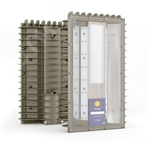 Светильник светодиодный ДКУ-80Вт IP67 5000К 11200Лм взр 1ExsIIT6GbX КСС Ш защ.380 Street - фото 1