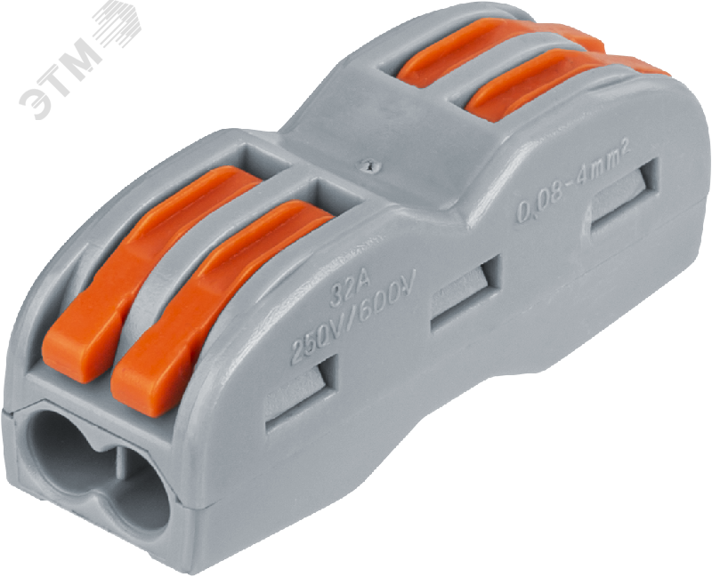 Изображение товара Клемма монтажная проходная NTC-R-2x2-4-B5 5 шт для надежных соединений