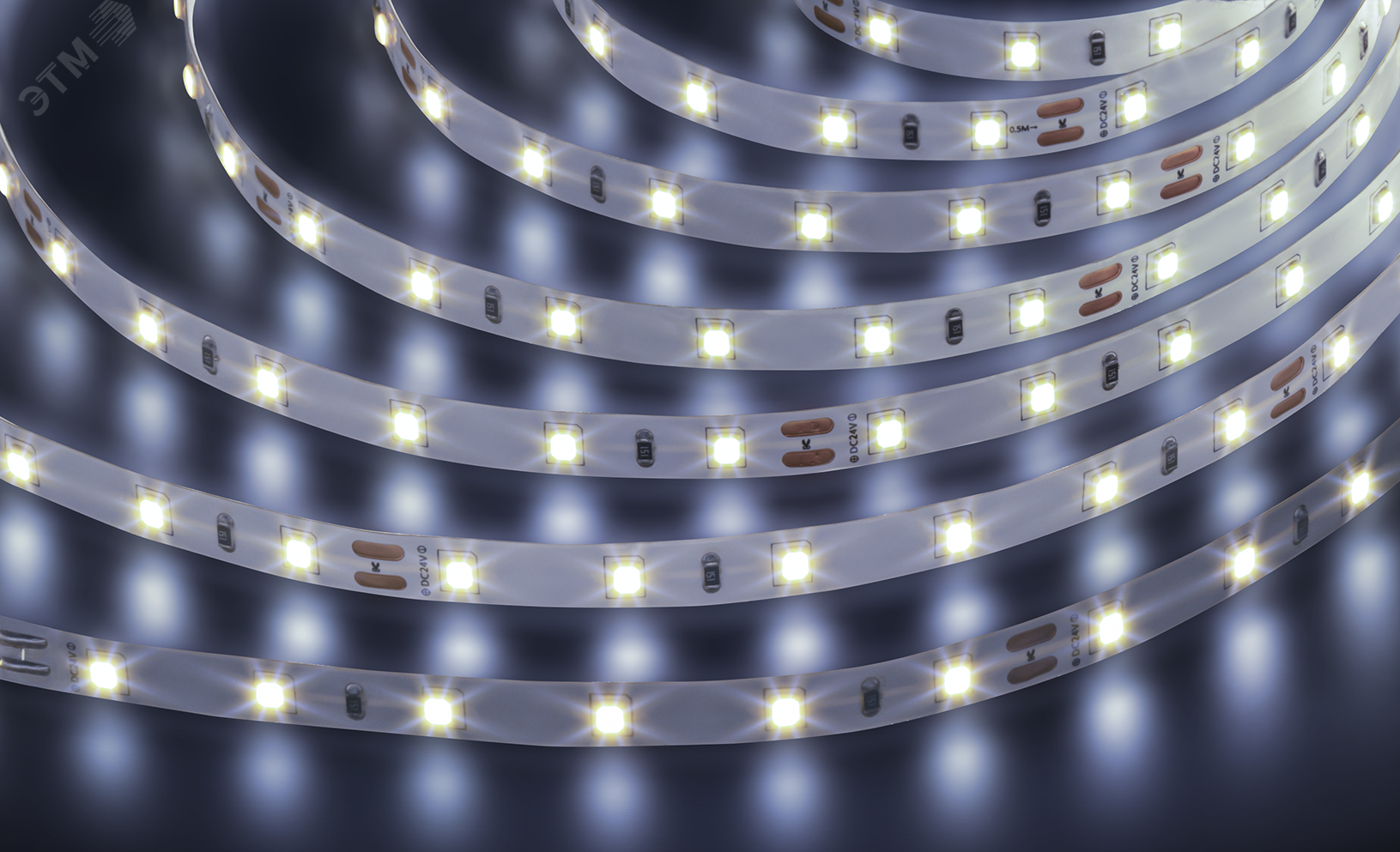 Изображение товара Лента светодиодная 4.8 Вт/м 24В 6000К IP20 60LED/м NLS-2835 5м