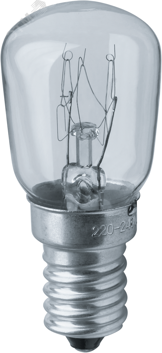 Лампа накаливания специального назначения РН 25вт 230в Е14 T26 CL для холодильников швейных машин кухонных вытяжек и ночников 61204 NI-T26 Navigator Group