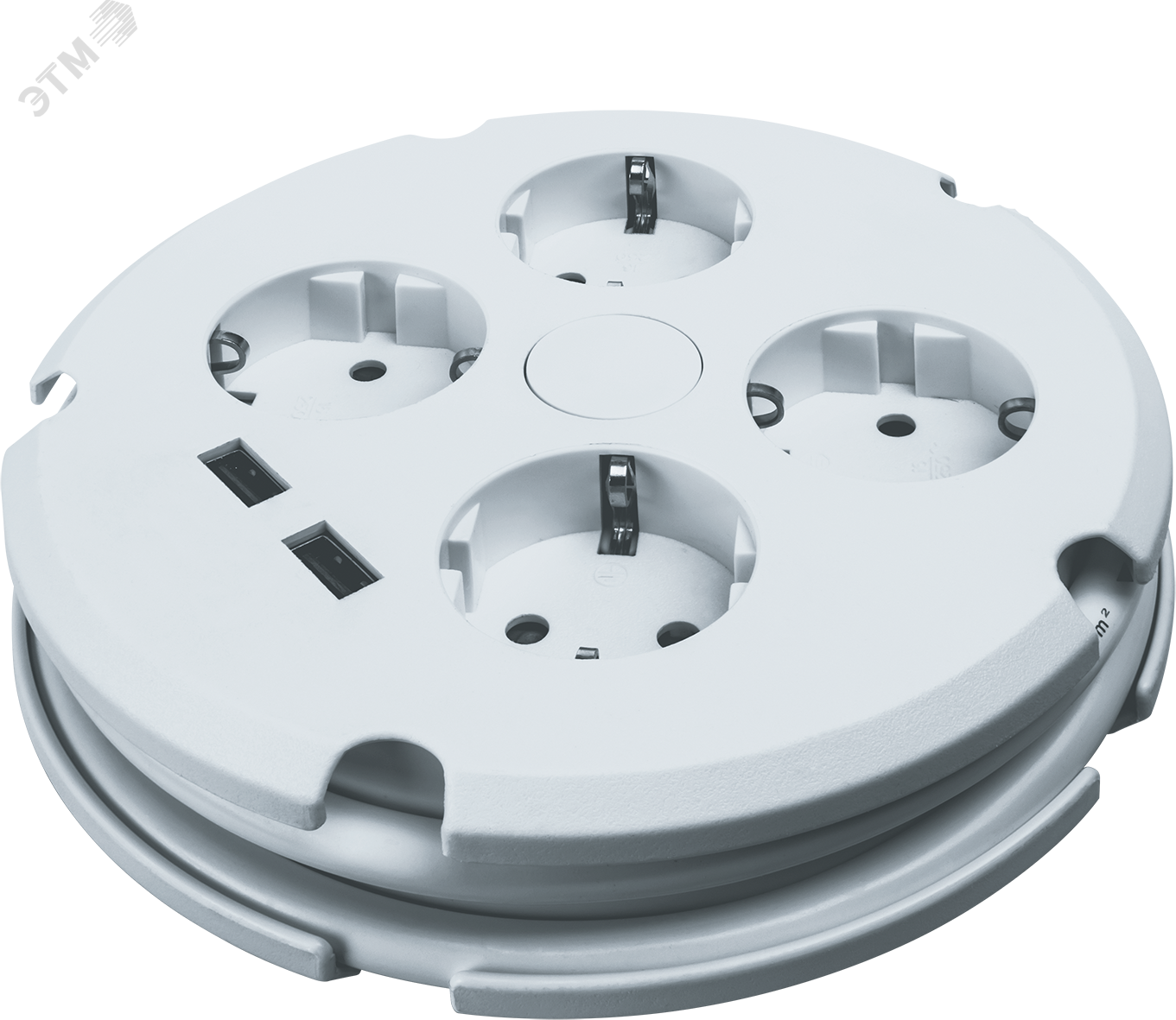 Изображение товара Удлинитель бытовой с заземлением и USB 1.5м Navigator