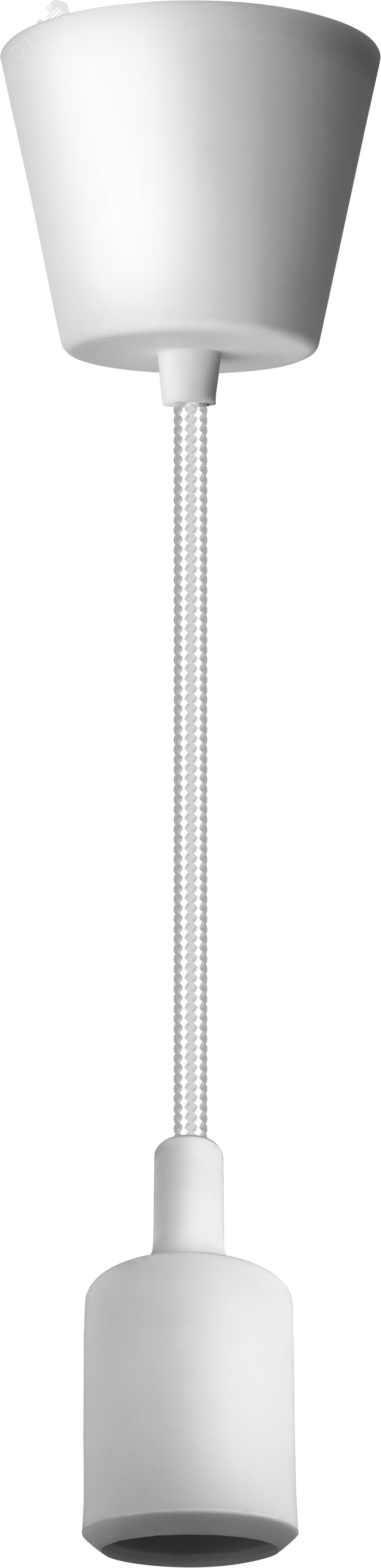 Изображение товара Декоративный светильник с проводом 1м E27 белый для интерьера