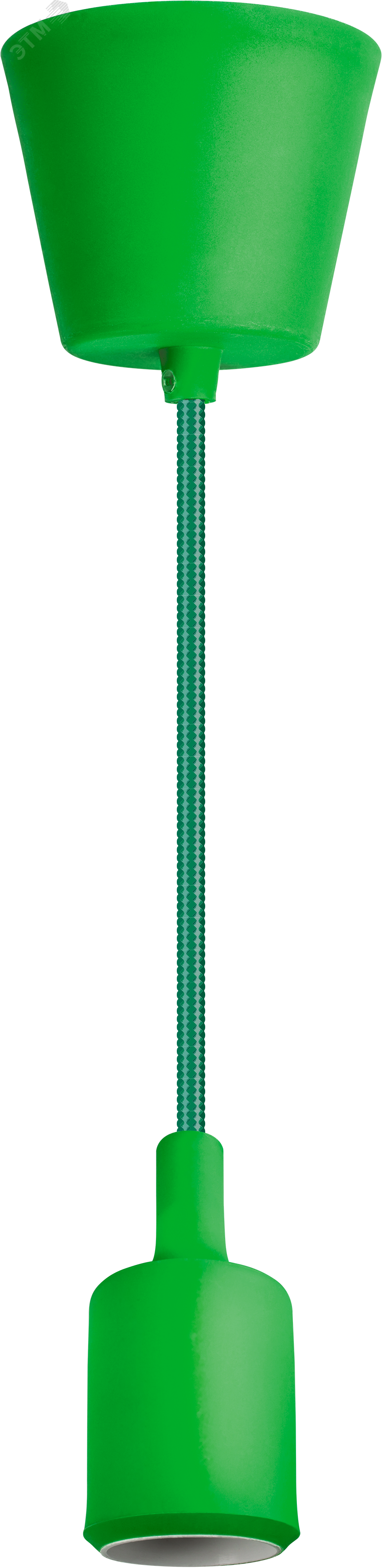 Изображение товара Декоративный светильник с проводом 1м E27 зеленый для интерьера