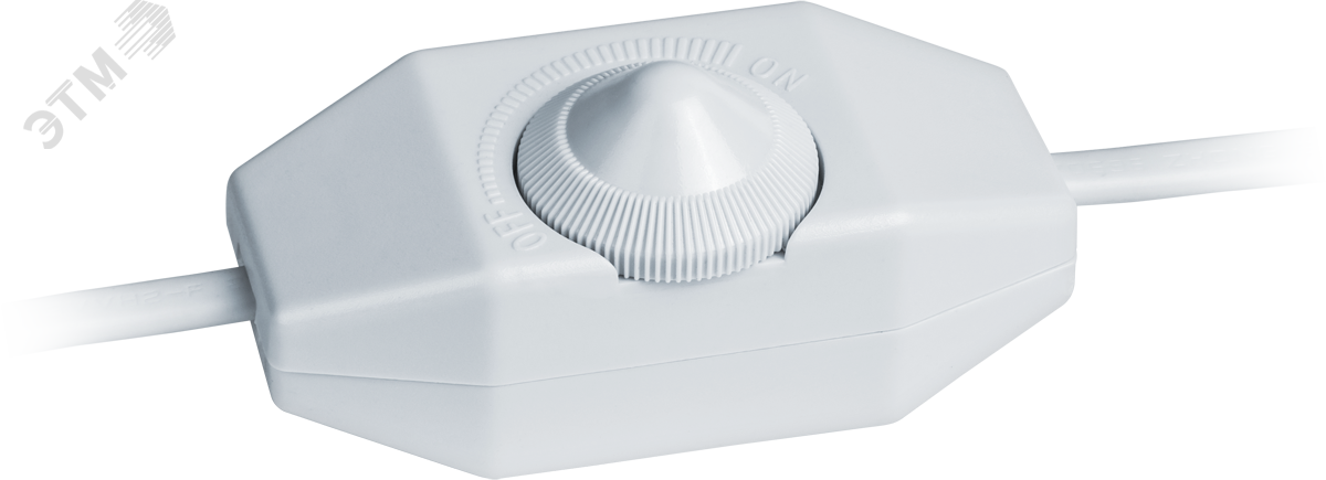 Изображение товара Шнур NPS-FS02-170-2x0.5WH 1.7м с выключателем диммером белый