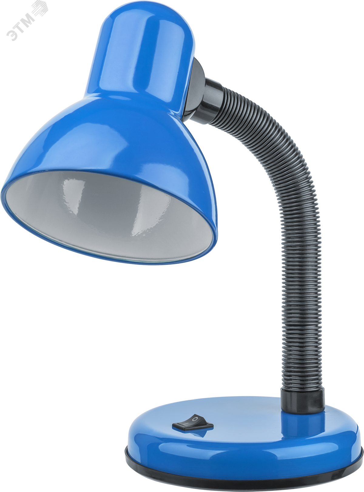 Изображение товара Настольный светильник Navigator NDF-D026-60W-B-E27 с регулируемой ножкой и синим корпусом