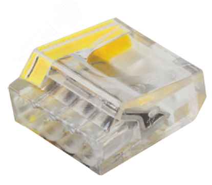 Изображение товара Клеммы монтажные Navigator NTC-NC-4-50 4 контакта для медных проводов 24 А желтый