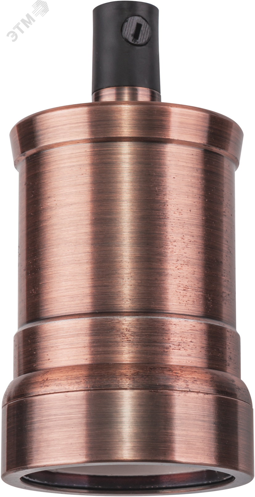 Изображение товара Патрон Е27 декор черненая медь шт для винтажных ламп освещении интерьера