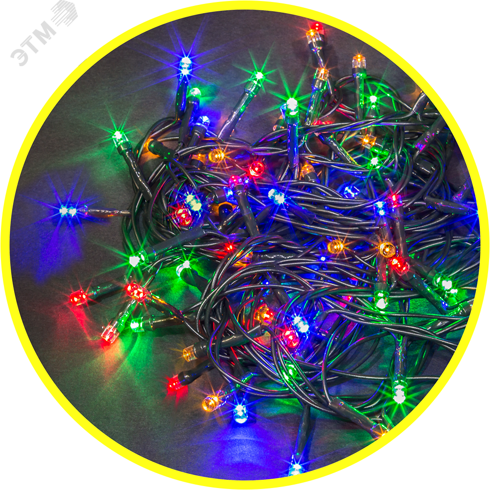 Изображение товара Новогодняя светодиодная гирлянда NGF-S01-140RGBY-5-8.5м-230-C8-G-IP20 Navigator