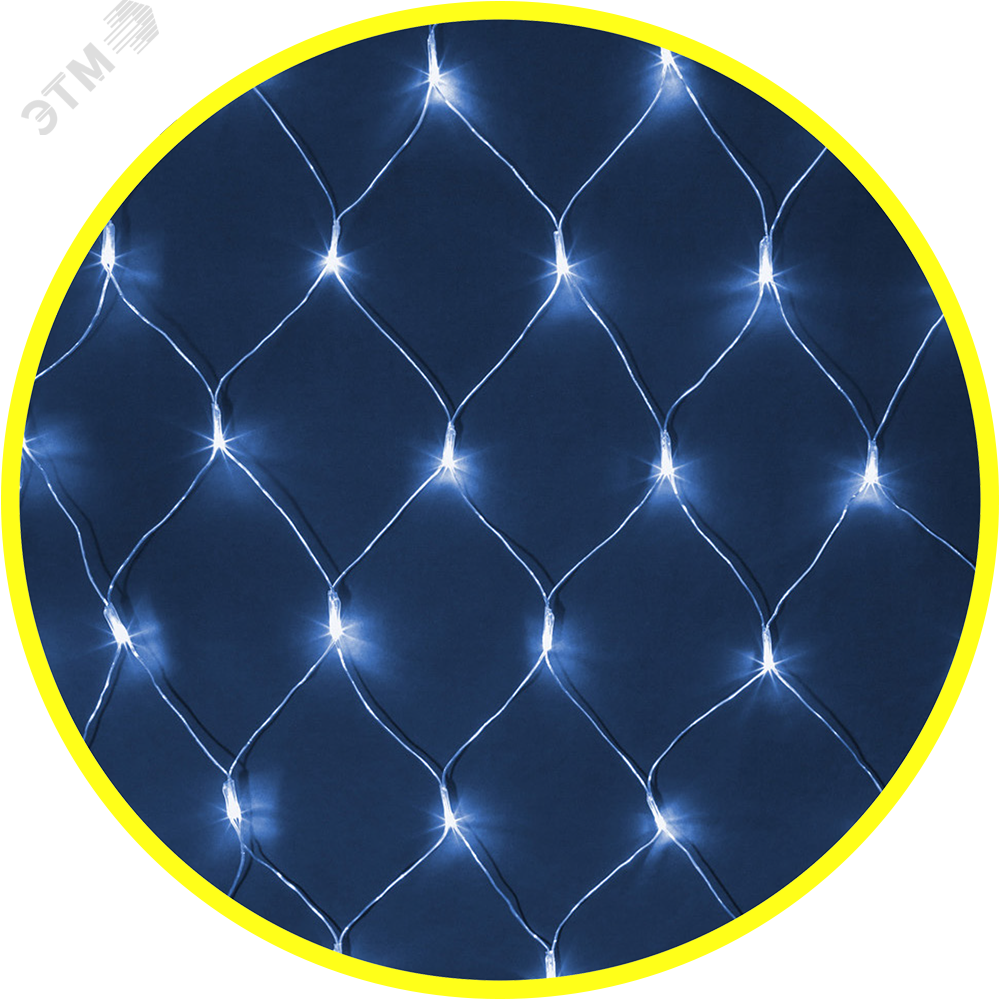 Изображение товара Гирлянда светодиодная NGF-N01-156B-12-1.5x1.5m-220В, синий, IP20