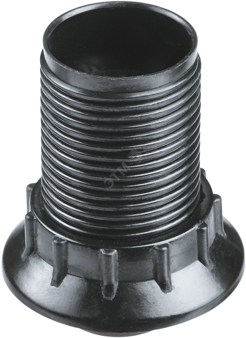 Патрон люстровый Е14 карболитовый с кольцом черный (71609 NLH-BL-R ...