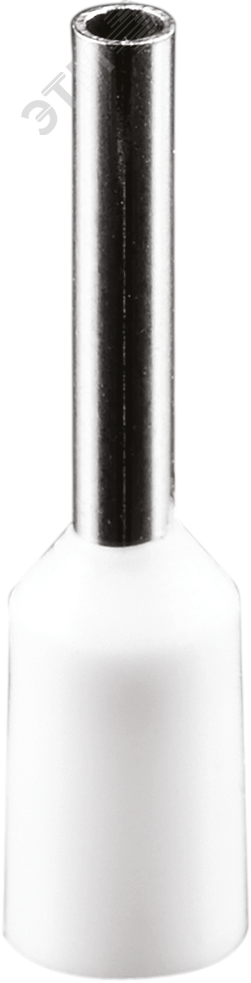 Изображение товара Наконечник-гильза НШвИ 0,75-8,0 белый (100ш) (упак)