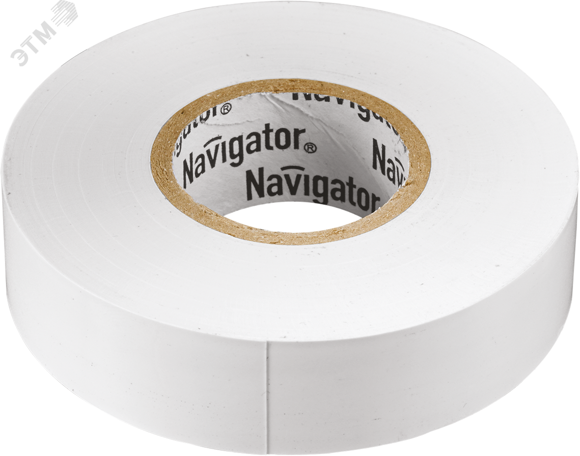 Изолента ПВХ бел 19мм 20м Navigator NIT-A19-20/WH артикул 71109 ...