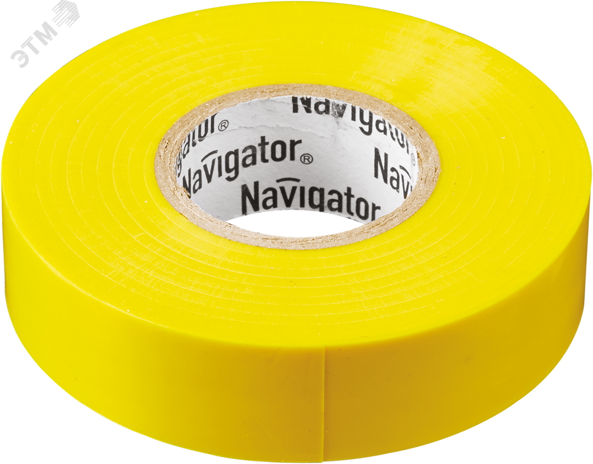 Изолента ПВХ желтая 19мм 20м Navigator NIT-A19-20/Y 71112 Navigator Group