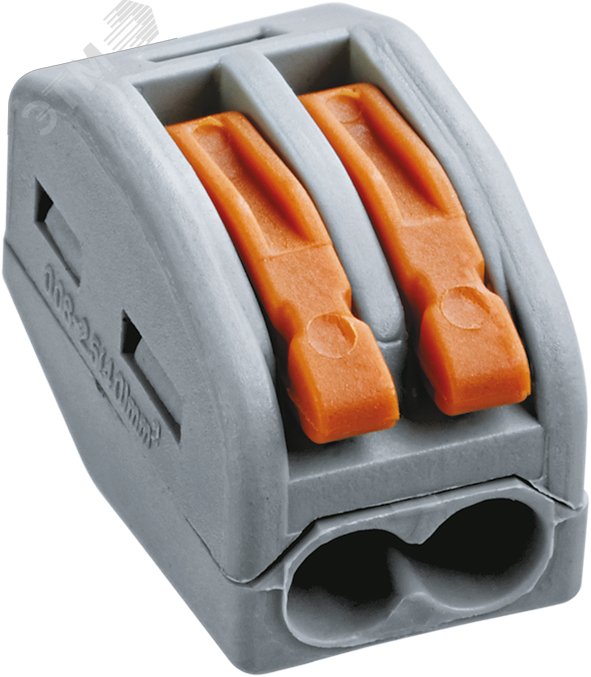 Изображение товара Клеммы монтажные Navigator NTC-R с рычагом 2 контакта, упак 50 шт