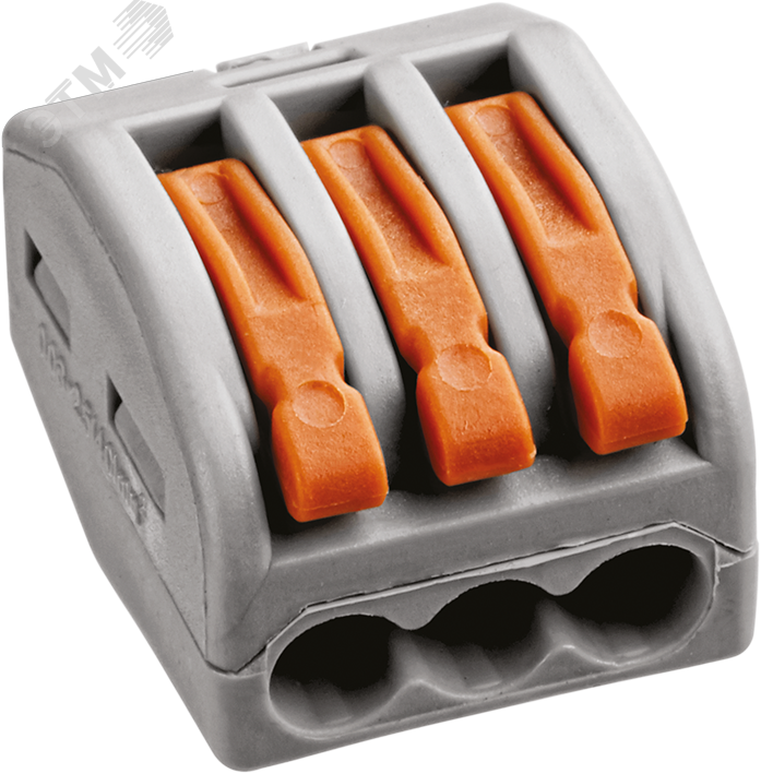 Изображение товара Клеммы монтажные Navigator 71 290 NTC-R-3 3-контактные, 220 В, 32 А, 50 шт