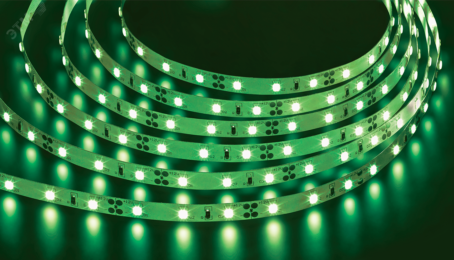 Изображение товара Светодиодная лента Navigator NLS-PRO 4.8Вт 12В IP20 60LED/м зеленая 5м