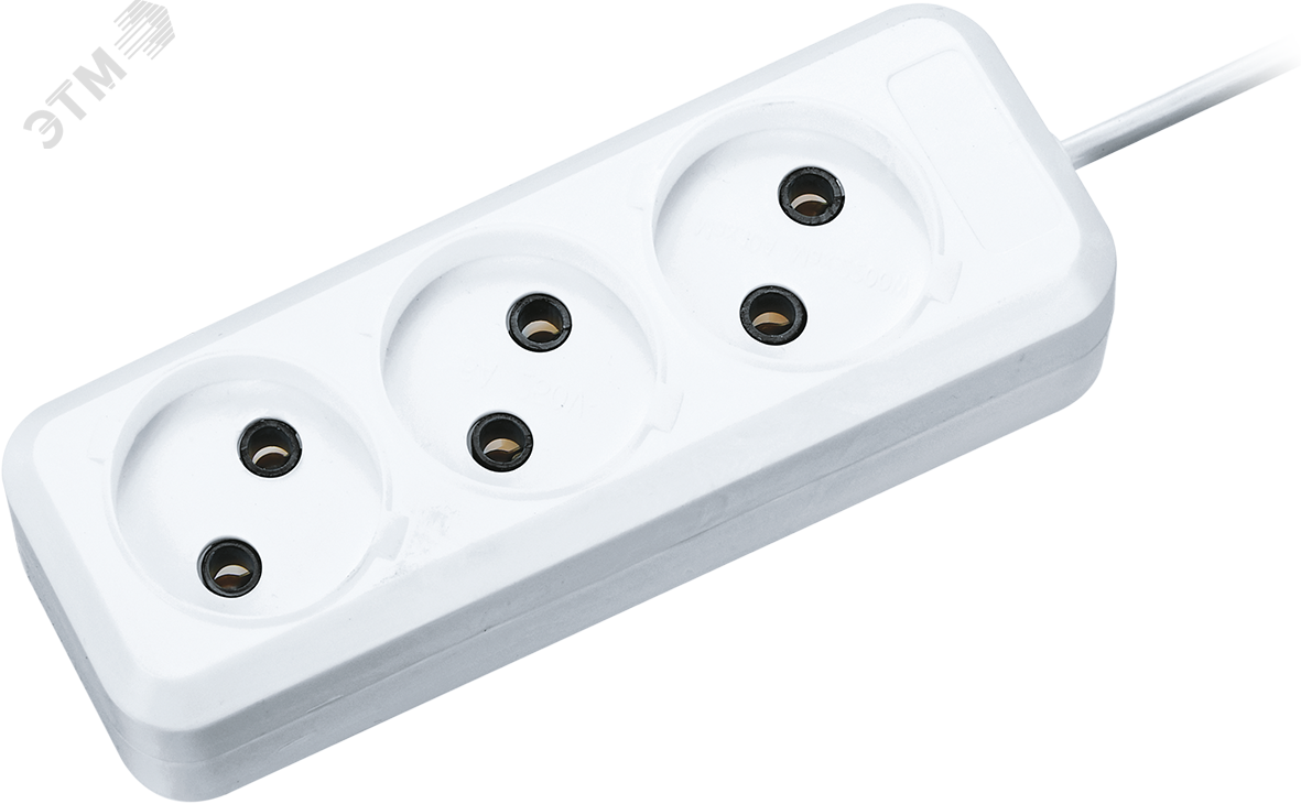 Изображение товара Удлинитель Navigator 71 449 NPE-S1-03-300-X-2x0.75 3 гнезда 3м